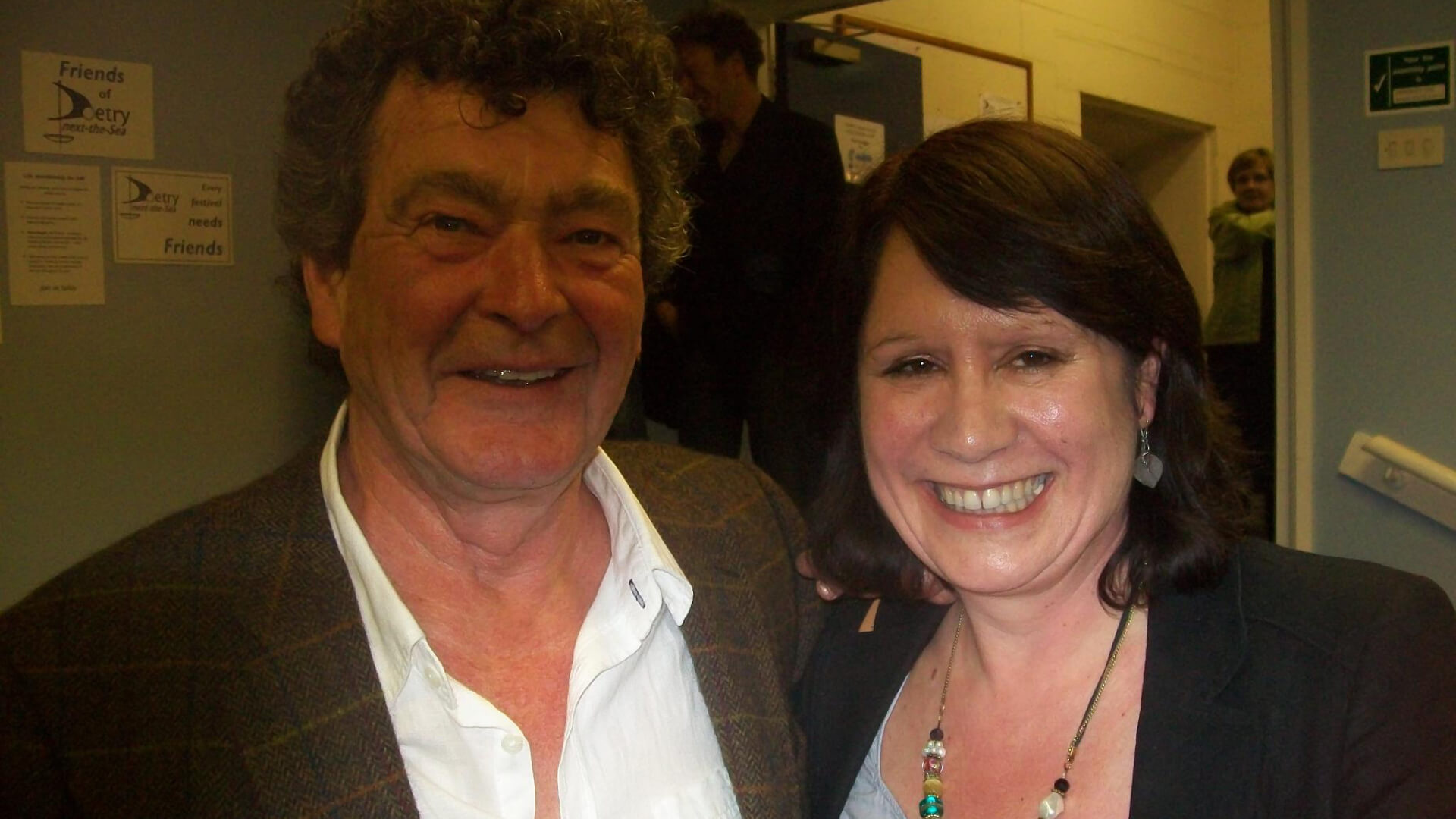 Meeting the wonderful Liverpool poet Brian Patten at Bradford Lit Fest